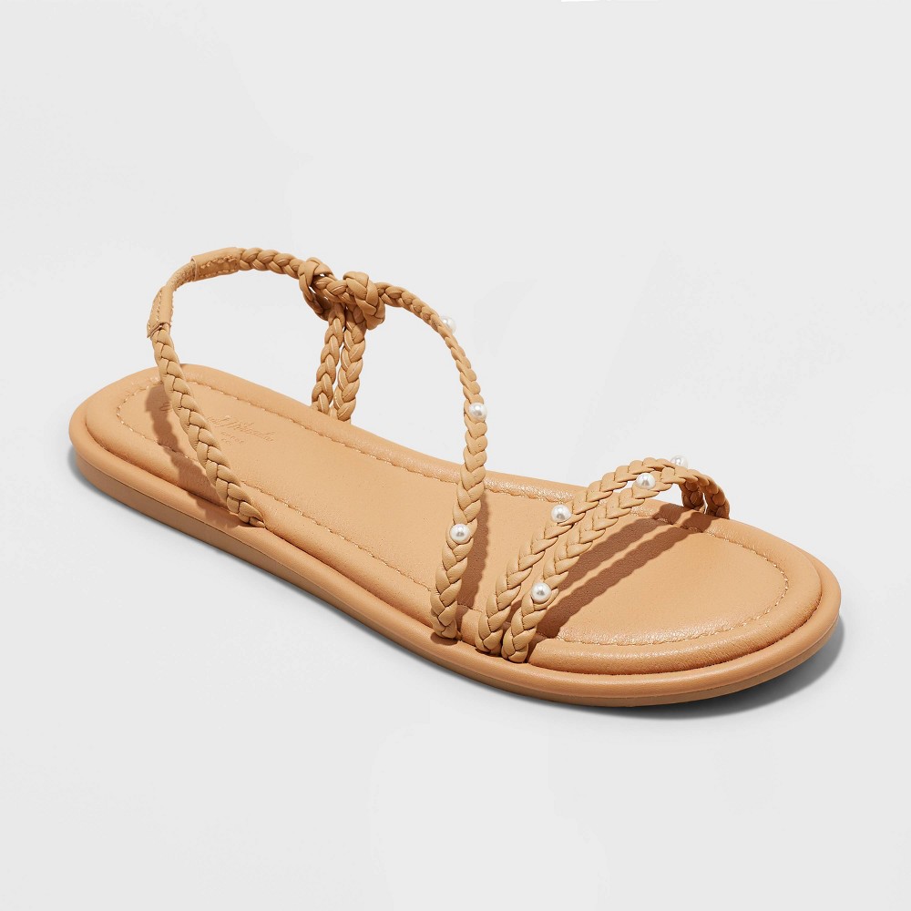 Women's Uri Sandals - Universal Thread™ Tan 9.5