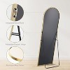 Beautyolove 56"x21"Full Length Mirror Arch Floor Mirrors,Gold - 4 of 4