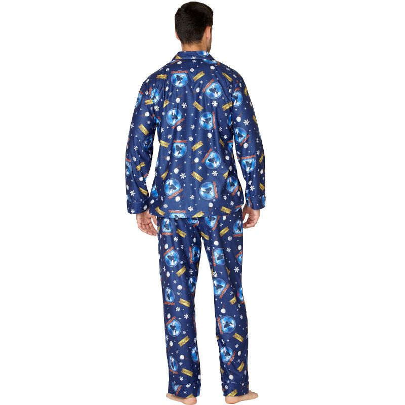 The Polar Express Adult Believe Button-Front Coat Shirt And Pants Pajama Set, 3 of 7