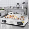 VEVOR Commercial Electric Griddle, 2800W Countertop Half-Flat Top Grill, 122℉-572℉ Adjustable Temp, 28.74x15.75x0.39in Stainless Steel Griddle Grill - 2 of 4