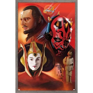 Trends International Star Wars: The Phantom Menace By Dorothea Taylor Framed Wall Poster Prints - 1 of 4