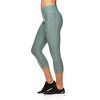 Reebok Womens Capri Seamed Compression Athletic Pants - 2 of 4