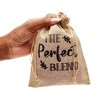 Sparkle and Bash 30 Pack Small Burlap Gift Bags with Drawstring for Wedding Party Favors, Jewelry, The Perfect Blend, 5 x 7 In - 3 of 4