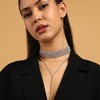 SOHI Women's Crystal Silver The Bijou Multi-Layer Necklace - 4 of 4