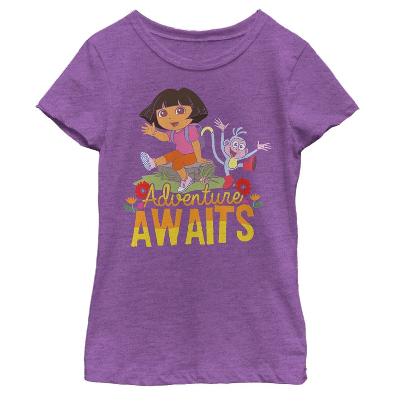Girl's Dora the Explorer Adventure Awaits T-Shirt, 1 of 5
