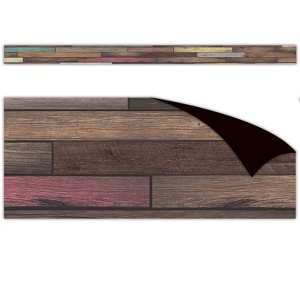 Teacher Created Resources® Reclaimed Wood Design Magnetic Border, 24 Feet - 1 of 2