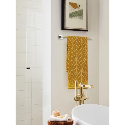 Esquire 18-Inch Polished Nickel and Golden Champagne Wall Mounted Towel Bar