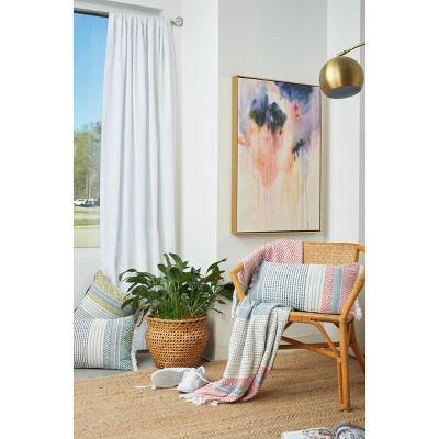 Berkley Hibiscus Multicolor Cotton Throw Blanket
