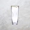 Classic Touch Pebble Glass Water Pitcher with Gold Rim - 2 of 3