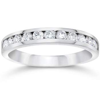 Pompeii3 1/2ct Channel Set Diamond Wedding Ring 14K White Gold