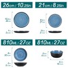 vancasso16 Piece Stoneware Dinnerware Set with Dinner Plates, Dessert Plates, Soup Plates and Bowls for 4 - 2 of 4