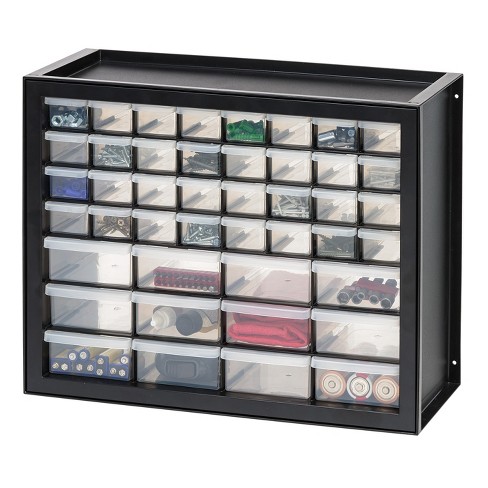 Akro-Mils Black Plastic 24-Drawer Storage Cabinet (Black)