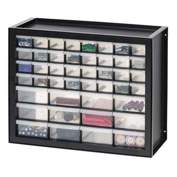 IRIS USA Stackable Storage Cabinet for Hardware Crafts, Small Parts Organizer Drawer, Compartment