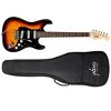 Monoprice Indio Cali Classic Electric Guitar - Sunburst, With Gig Bag - 2 of 4