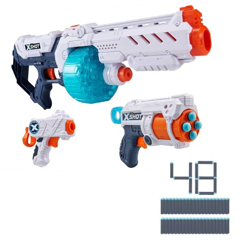 Details about   ZURU X Shot Excel Fury 4 Foam Dart Blaster Rapid Fire Trigger Toy Gun Shooter 