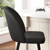 Taylor & Logan 2pk Barstools Black: Faux Leather, Counter Height, Metal Frame - 3 of 4