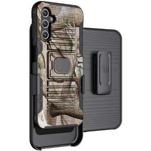 Nakedcellphone Rugged Case with Stand and Belt Clip Holster for Samsung Galaxy A14 5G Phone - 1 of 4