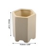 Unique Bargains Ceramic Aquarium Hideaway Rock Cave Fish Tank Decoration Beige Yellow 3.35x2.98x2.62 Inches - 4 of 4