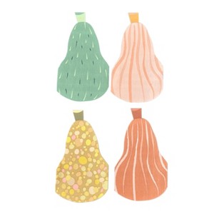 Jollity & Co. - Gourd Large Napkins - Pack of 16 Paper Napkins, 4 of Each Style Per Pack - 1 of 4