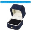 Unique Bargains Cuboid Velvet Ring Jewelry Box - 3 of 4