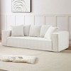 NicBex 88.97 Inch 3 Seater Sofa Couch with Armrest and 5 Pillows Modern Comfortable Couch for Living Room,Apartment,White - 4 of 4