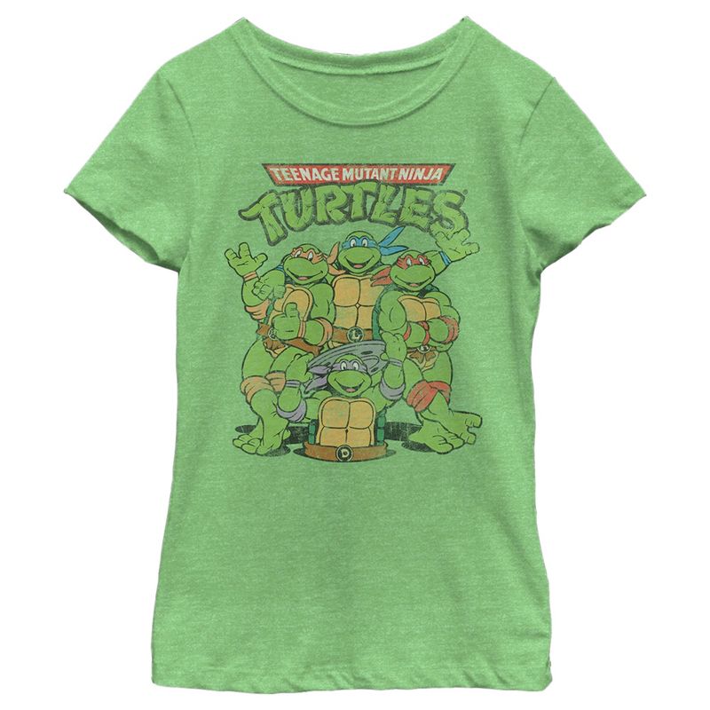 Girl's Teenage Mutant Ninja Turtles Best Friend Shot T-Shirt, 1 of 5