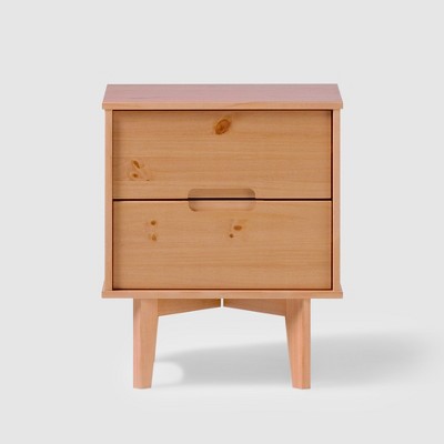 Mid-Century Modern Wood Nightstand - Saracina Home