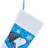 18.0 Inch Snoopy Woodstock Stocking Peanuts Snowflakes Holiday Stockings - 3 of 3