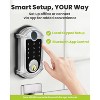 ZACHVO Keyless-Entry Wi-Fi Deadbolt Smart Lock with Fingerprint, Keypad, Key Fob, Smartphone App Control, Auto-Lock, IP56 Waterproof, Satin Nickel - 2 of 4
