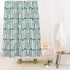 Heather Dutton Refraction Rainbow Shower Curtain Cream - Deny Designs: Geometric Microfiber, Easy Care - 2 of 2