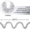 Swtroom 50FT*2 Silver Metallic Twist Shiny Garland for Christmas Tree Decorations, Xmas Hanging Decor for Indoor Outdoor Use - 4 of 4
