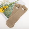 Unique Bargains Women's Cute Bears Pattern Sleep Cozy Socks 1 Pair - 2 of 4