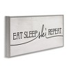 Stupell Industries Eat Sleep Ski Repeat Phrase, 30" x 13" - 3 of 4