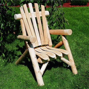 Lakeland Mills Cedar Log Lounge Chair - 1 of 1