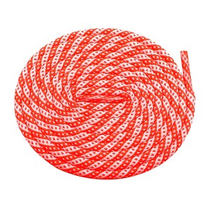 INSPIRE CHIC Two-Color Twill Dot Striped Round Shoelaces for Martin Boots 2 Pairs - 1 of 4