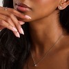 EVRY JEWELS WATERPROOF Gold or Silver Plated Stainless Steel Crystal Heart Stud Earrings - 2 of 3