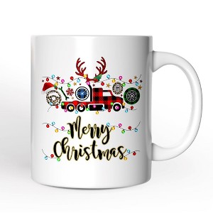 Truck Driver and Logistics Christmas Mug, Freight Delivery and Dispatcher Gift (Non-Custom)| OrnamentallyYou - 1 of 4