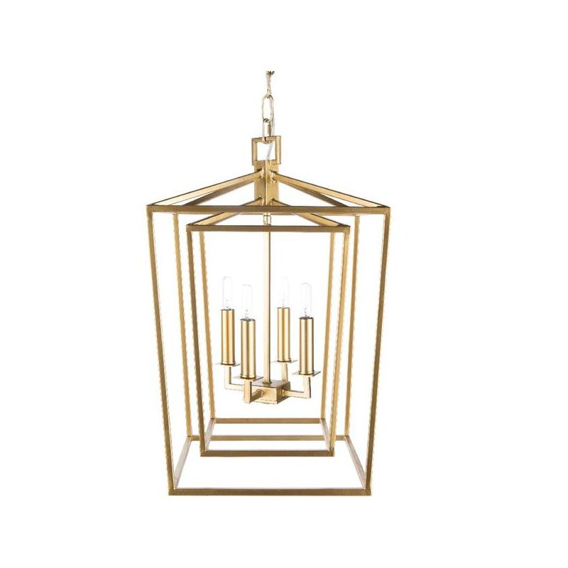 Mark & Day Tamaroa 21"H x 14"W x 14"D Traditional Gold Ceiling Lights, 1 of 5