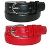 CTM Kid's Basic Leather Dress Belt (Pack of 2 Colors) - 4 of 4