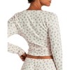 Adore Me Women's Pointelle Ballet Wrap Long Sleeve Lounge - 3 of 4