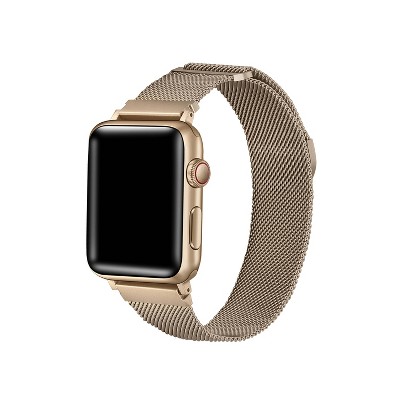 Posh Tech Infinity Mesh Stainless Steel Band for Apple Watch - Bright Gold -  40/41/42mm