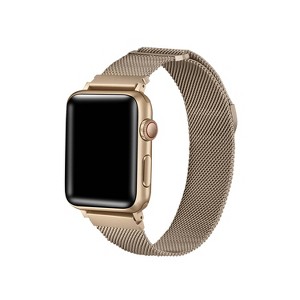 Posh Tech Infinity Mesh Stainless Steel Band for Apple Watch - Bright Gold -  40/41/42mm - 1 of 3