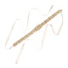 Unique Bargains Handmade Rhinestone Dress Accessories Bridal Belt with Ribbons - 3 of 4