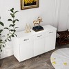 KWPZQEB  Buffet Cabinet with Drawers, Storage Cabinet with with Doors, Farmhouse Coffee Bar Station, Console Table for Hallway, Living Room, Kitchen - 4 of 4