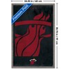 Trends International NBA Miami Heat - Logo 25 Framed Wall Poster Prints - 3 of 4