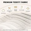 SYFERLORY Soft Beanbag Chair Set of 2£¬Bean Bag Chairs for Teens with High-Resilience Foam, Non-Slip Base Floor Lounge Sofa,Living Room, White - 4 of 4