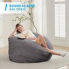 Mjkone Bean Bag Chairs for Adults, 2 in 1 Bean Bag Chairs, Convertible Bean Bag with Filler for Gaming Large Foam - 2 of 4