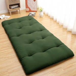Solid Japanese Floor Mattress Indoor Furniture Living Room Bedroom Futon Mattress, Foldable & Portable Tatami Mat Roll Up Camping Mattress Pad - 1 of 4