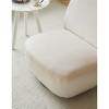 Nordlys Beige Corduroy Swivel Lounge Chair Modern Design Style Upholstery Living Room - 3 of 4