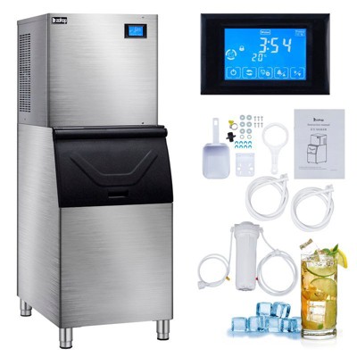 120V 600W 400 Lb. Stainless Steel Commercial Ice Maker Machine